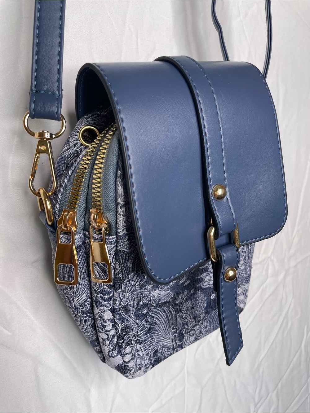 Floral Print Mini Handbags for Women Small Messenger Bag Vertical Phone Holder